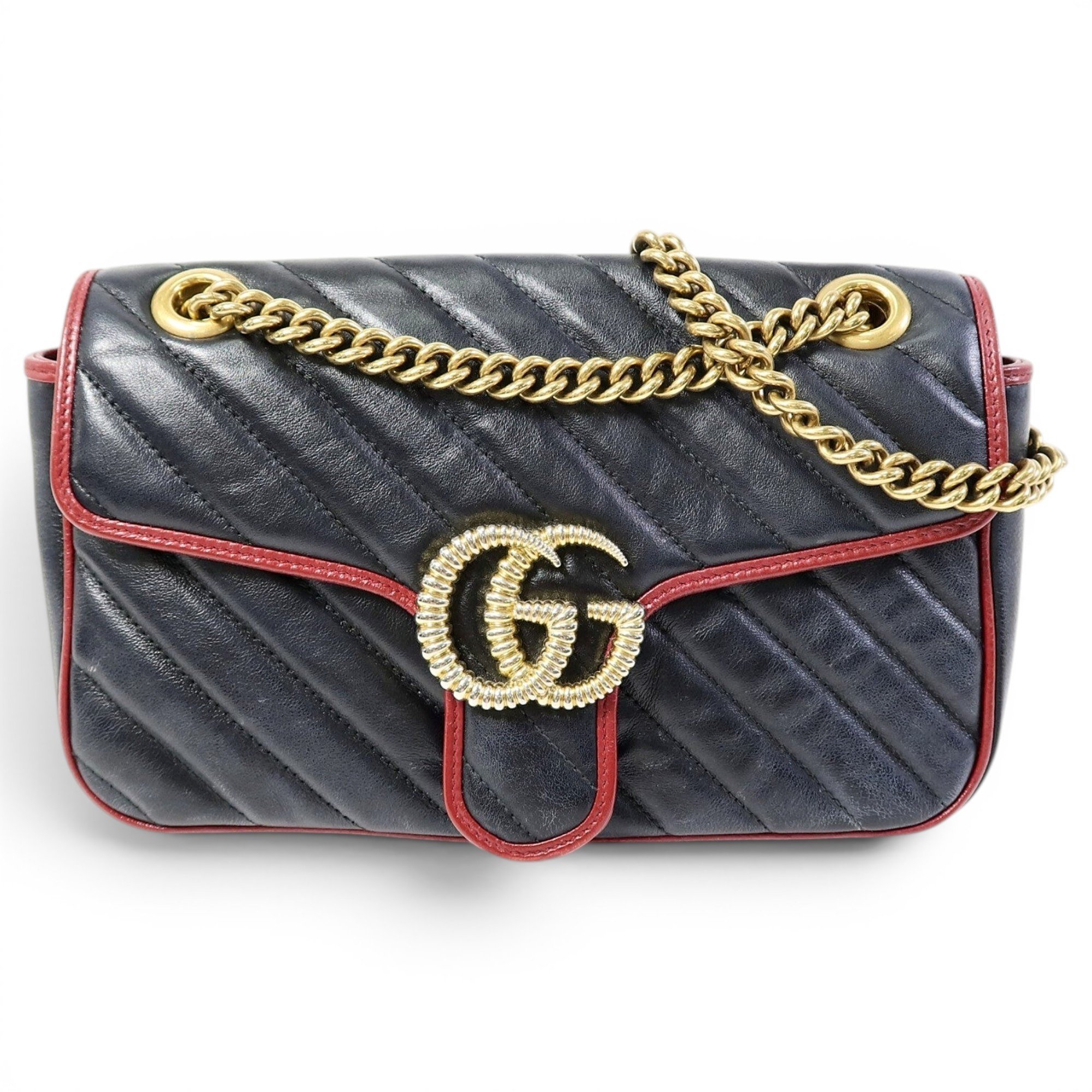 GG Marmont Chain Matelasse leather handbag
