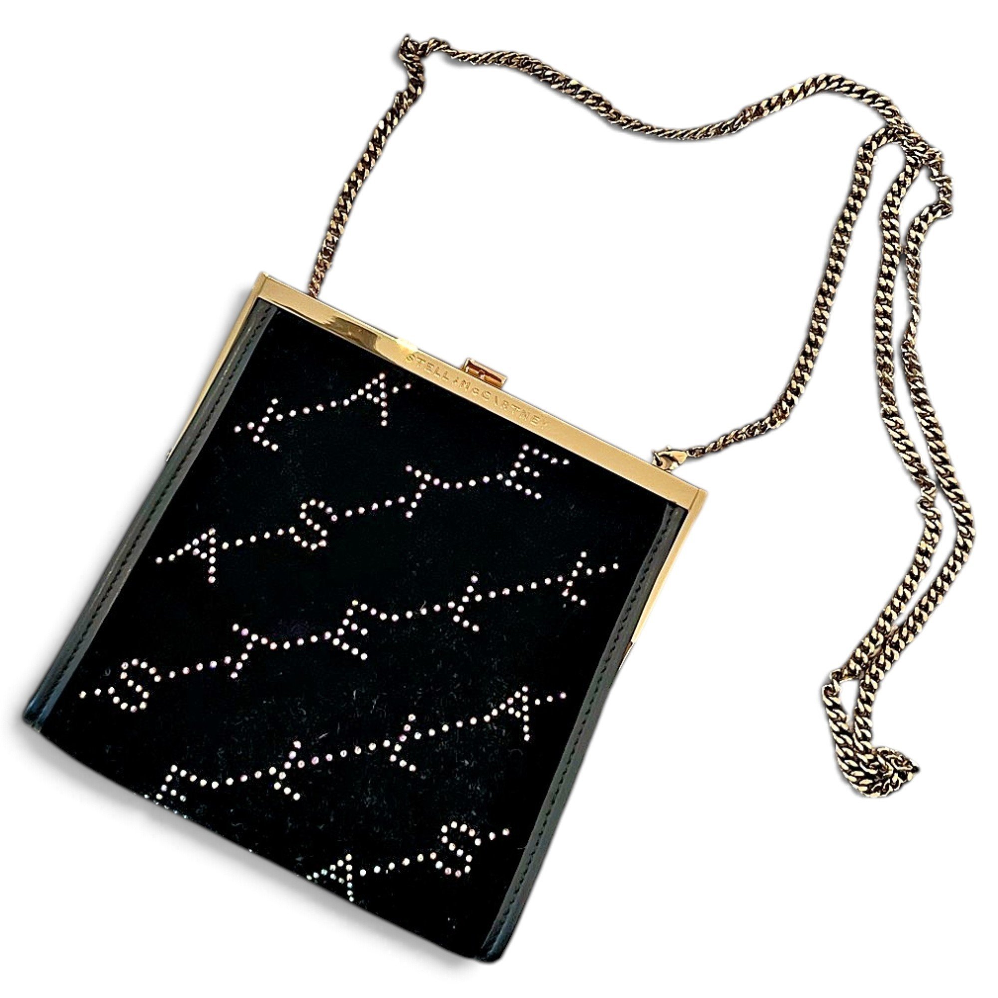 Velvet clutch bag