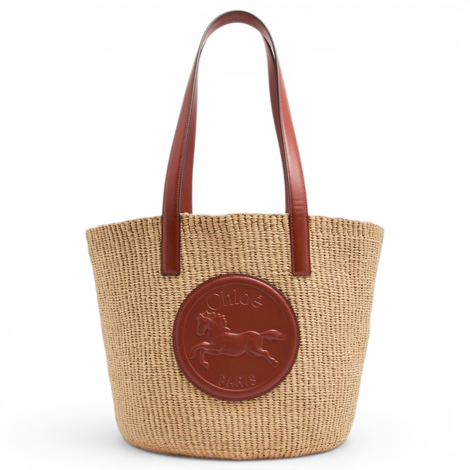 Woody Basket leather handbag