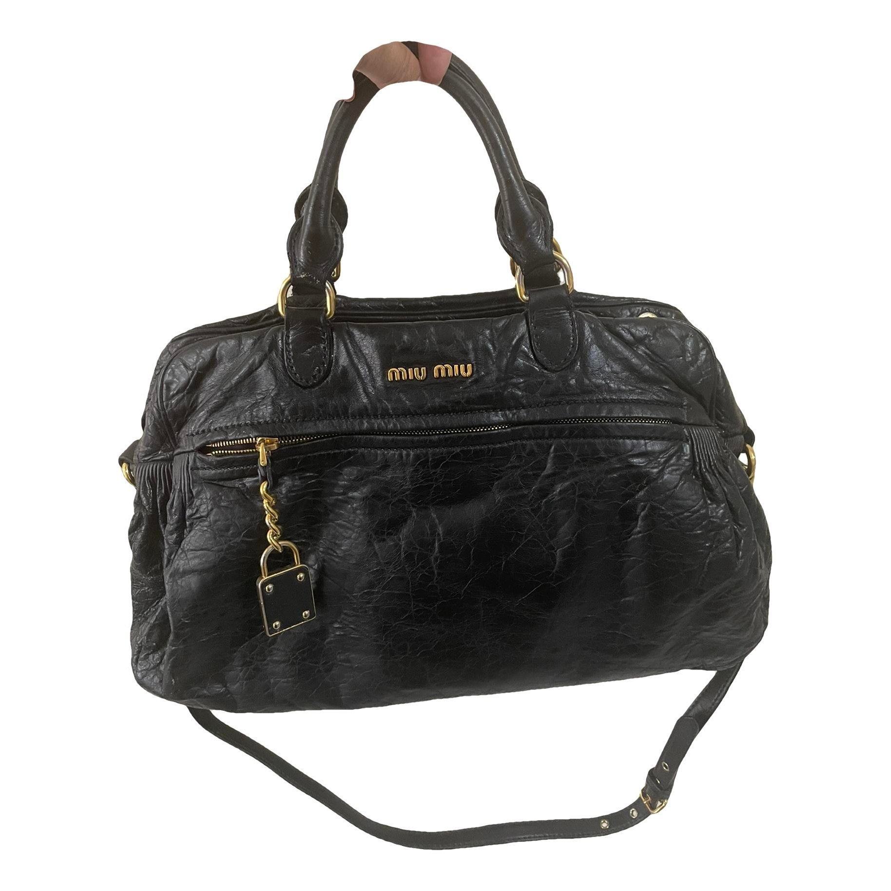 Miu Miu Beau leather tote