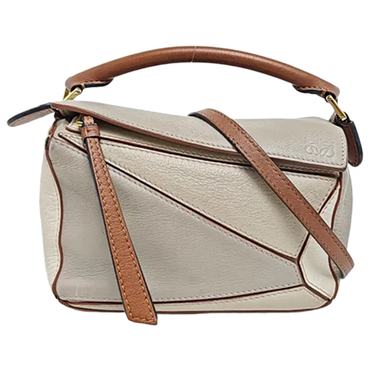 Puzzle leather mini bag