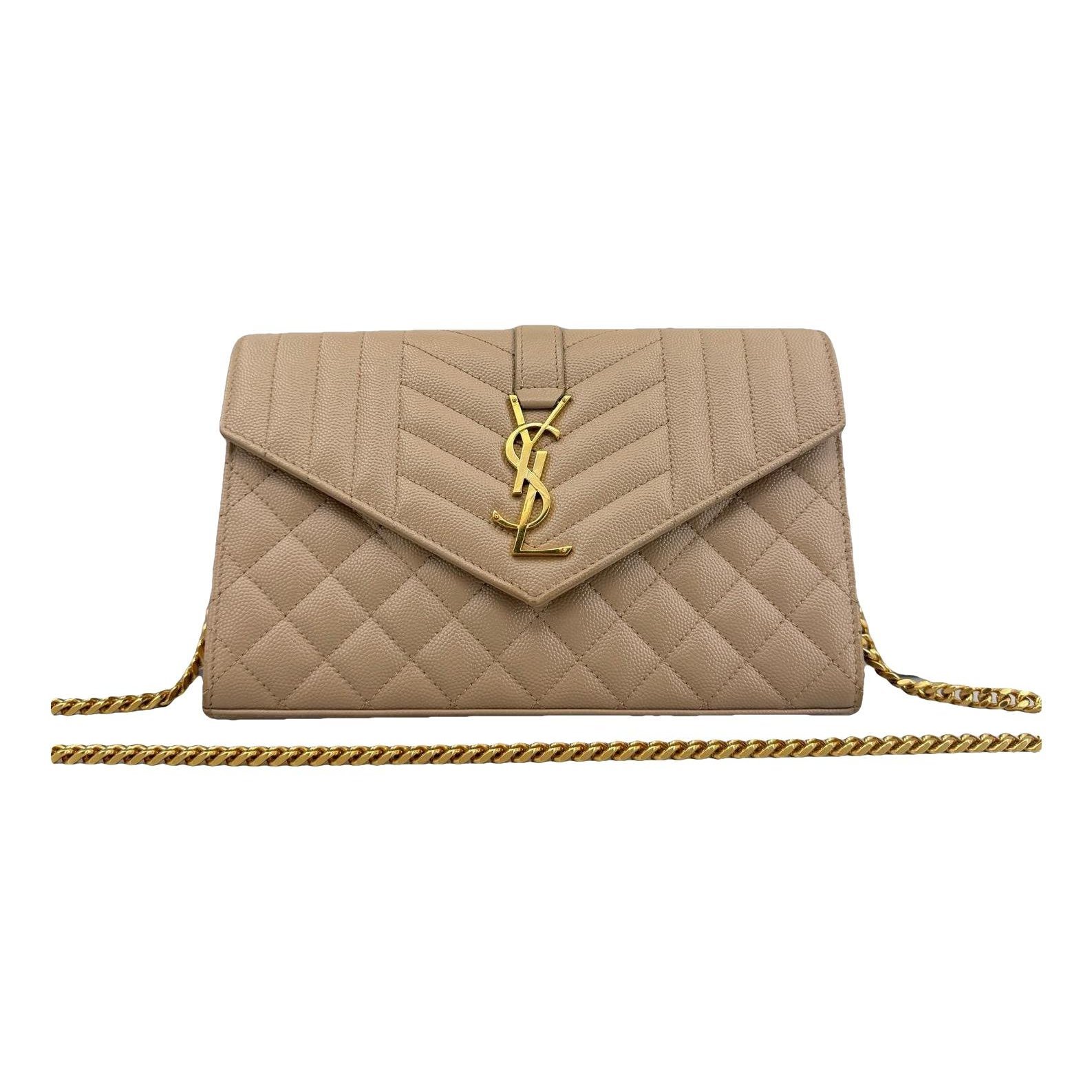 Envelope leather handbag