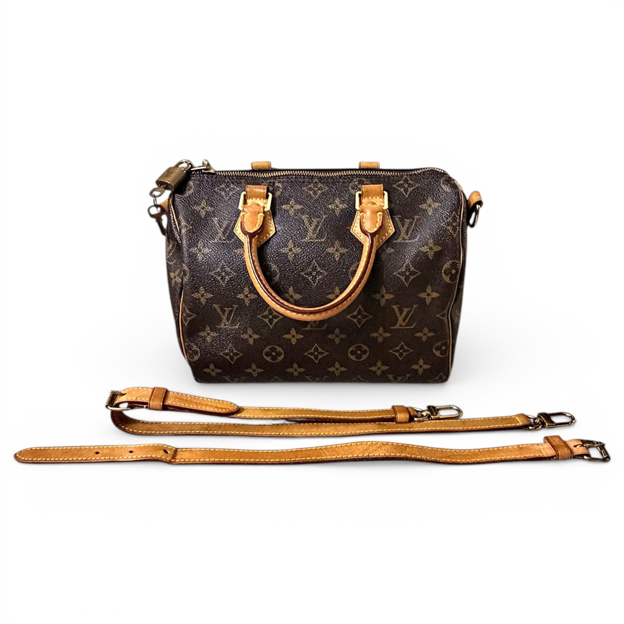 Speedy leather handbag
