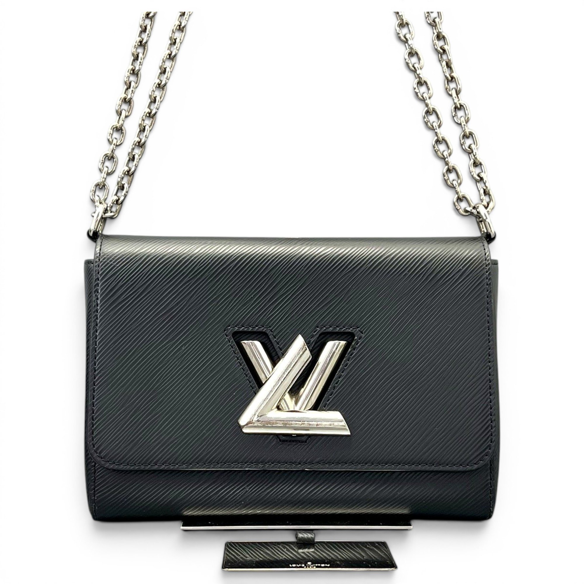 Twist leather handbag