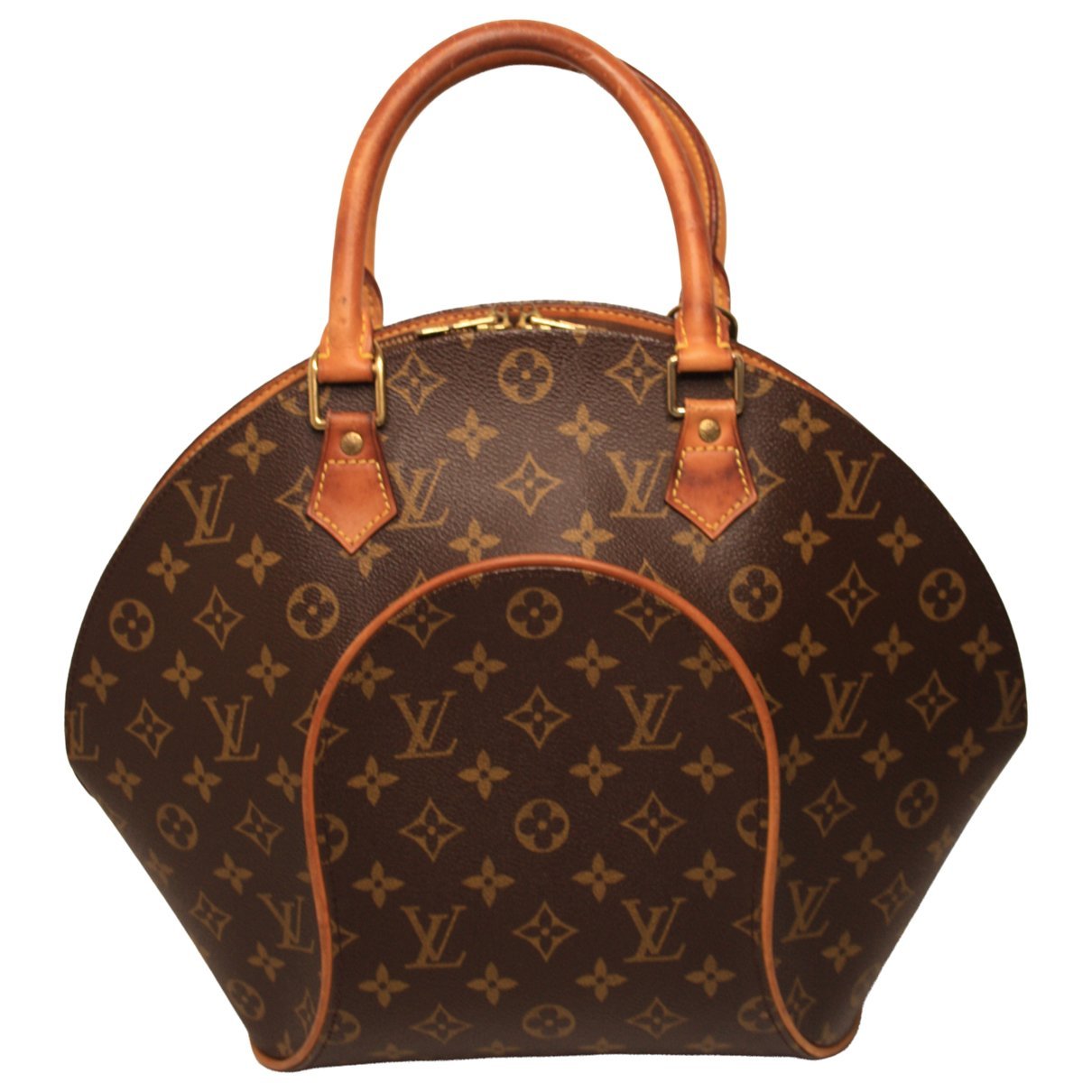 Ellipse leather handbag
