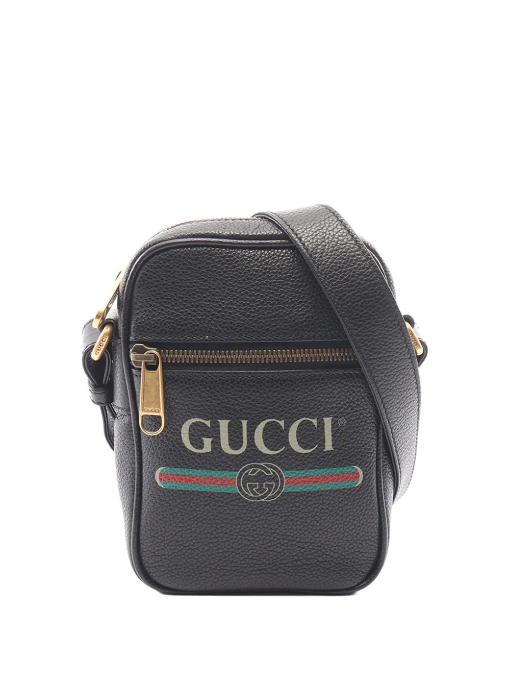 2016-2026 Mini Grained Calfskin Logo crossbody bag