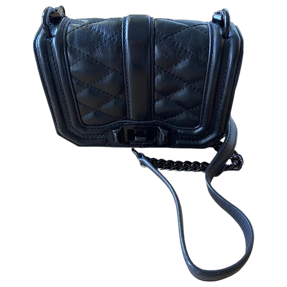 Leather clutch bag