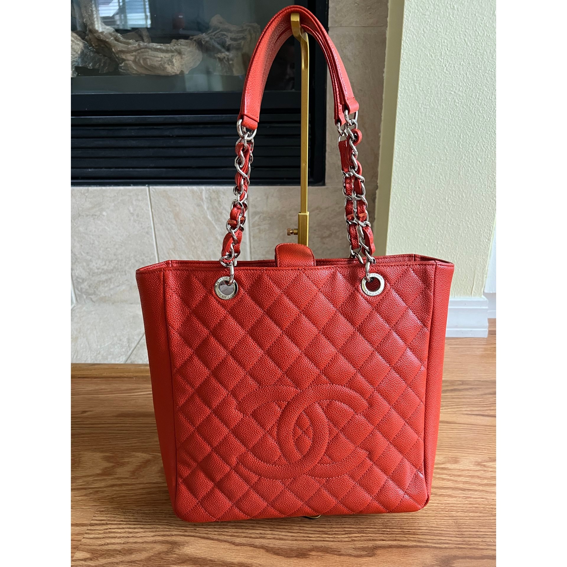 Petite Shopping Tote leather tote