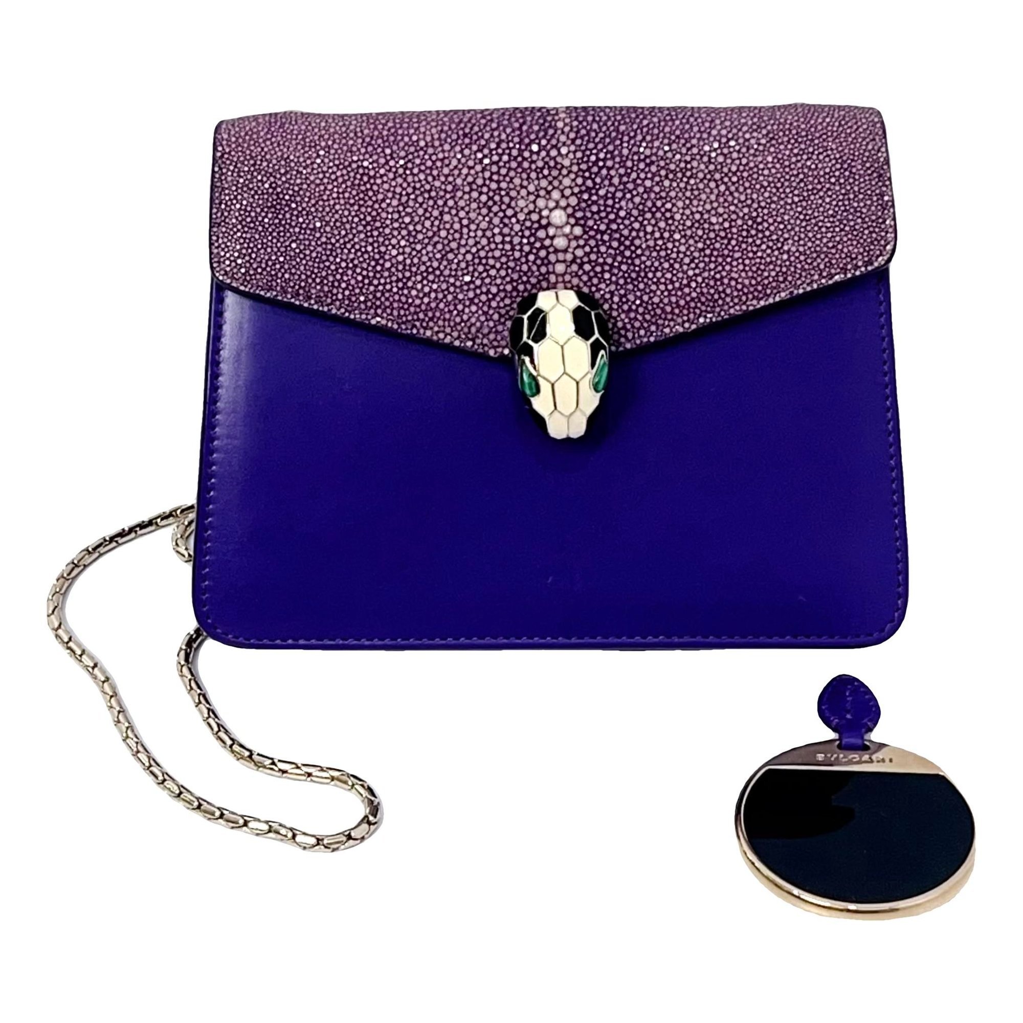 Serpenti leather handbag