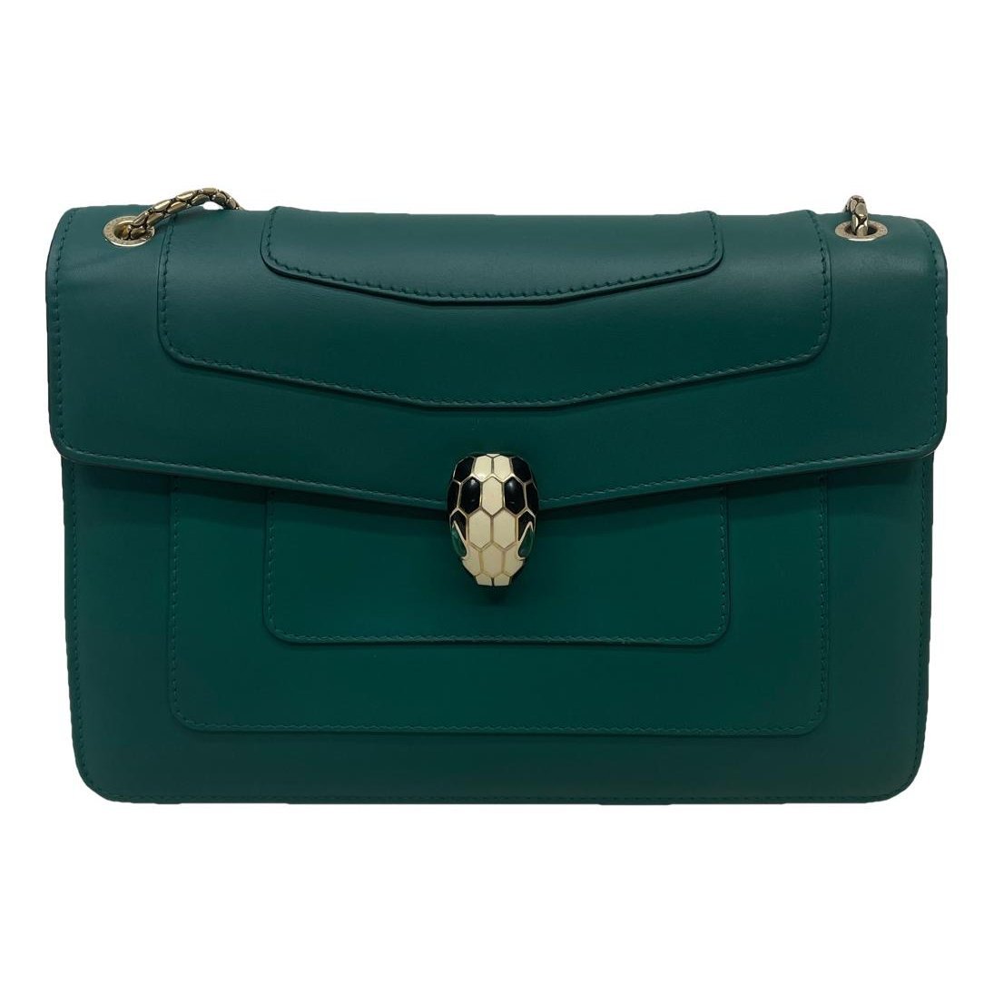 Serpenti leather handbag