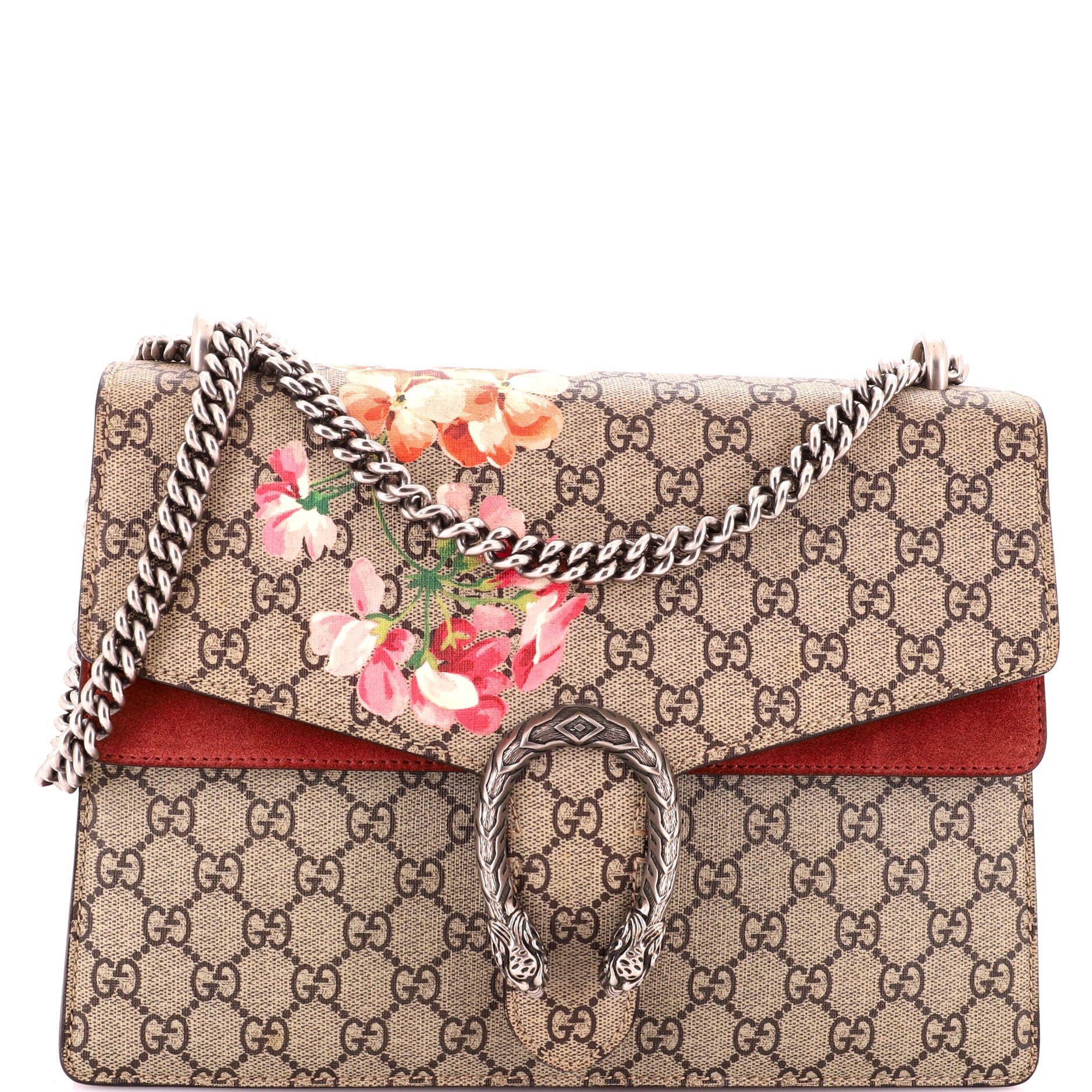 Dionysus Bag Blooms Print GG Coated Canvas Medium