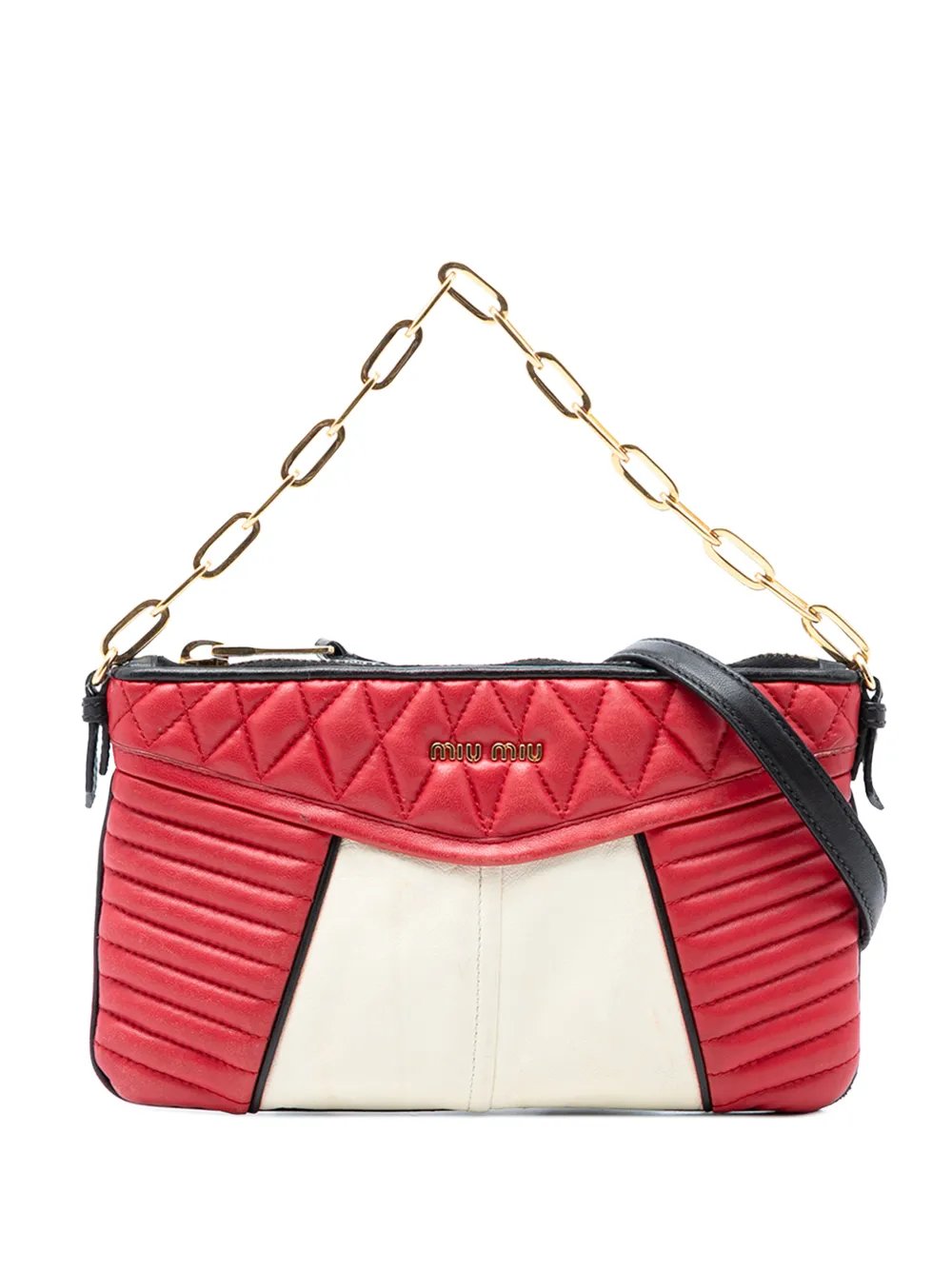 2013-2026 Bicolor Nappa Biker satchel
