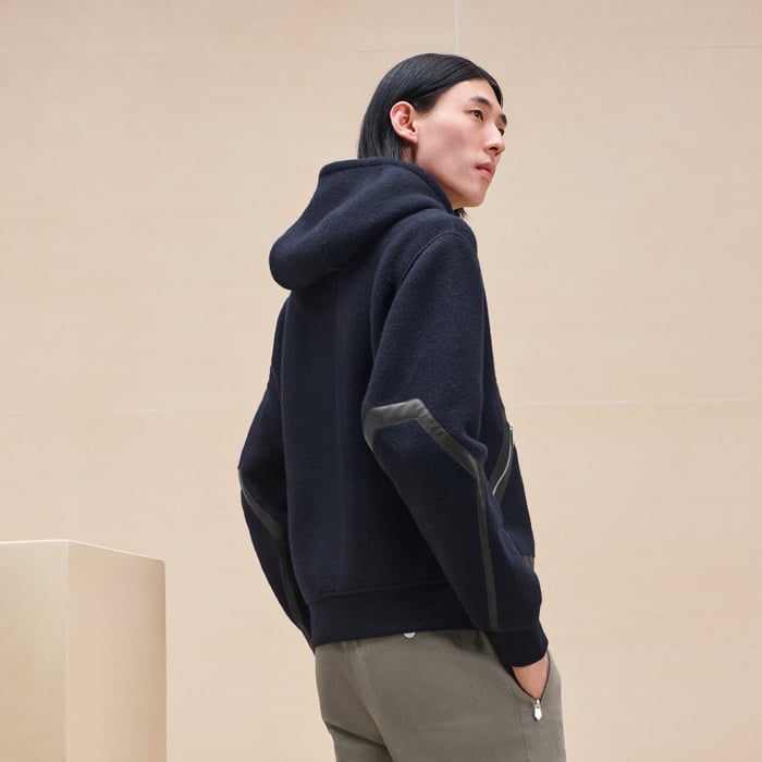 Marine Varsity Hooded Sweater