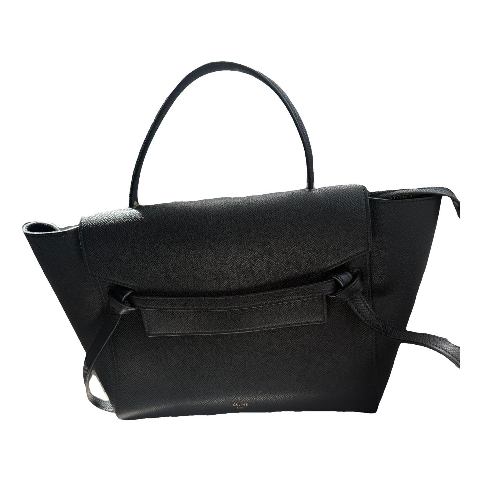 Belt leather handbag