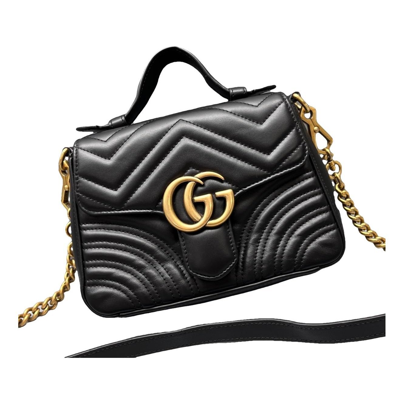 GG Marmont Flap leather handbag