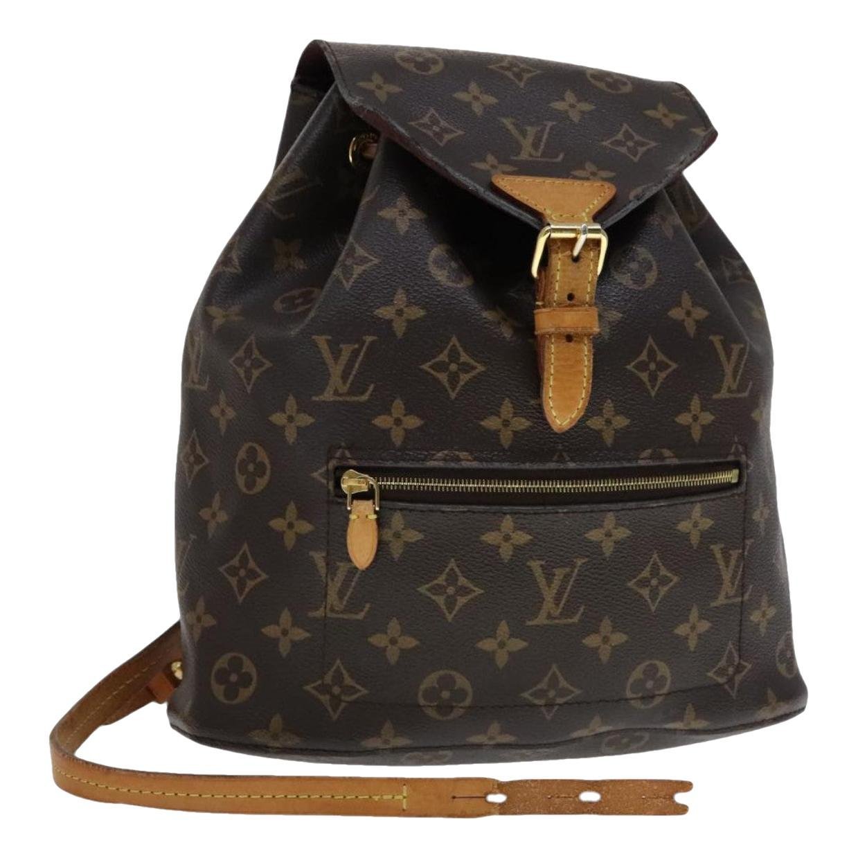 Montsouris Vintage leather backpack