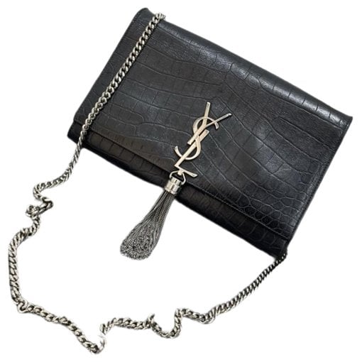 Pompom Kate leather handbag