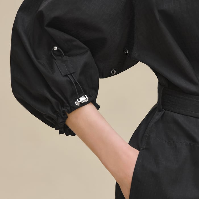 Noir "Mosaique" Shirt Dress