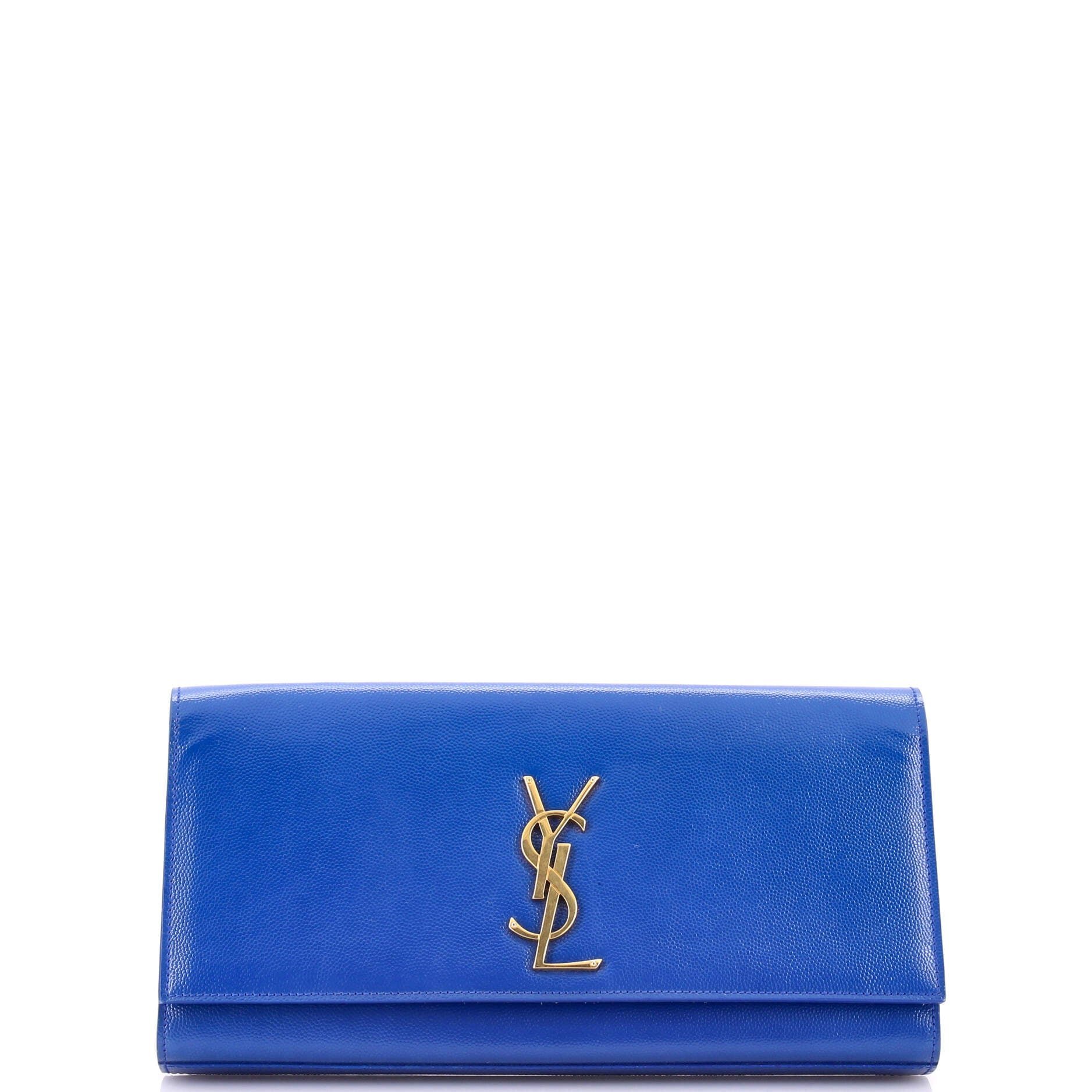 Leather clutch bag