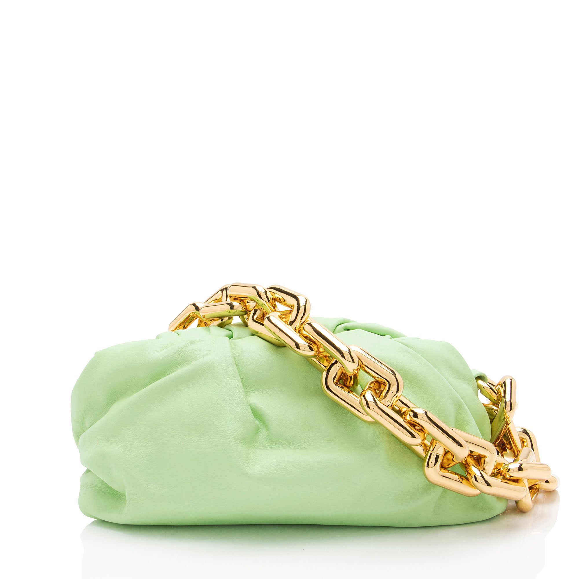 Chain Pouch leather handbag