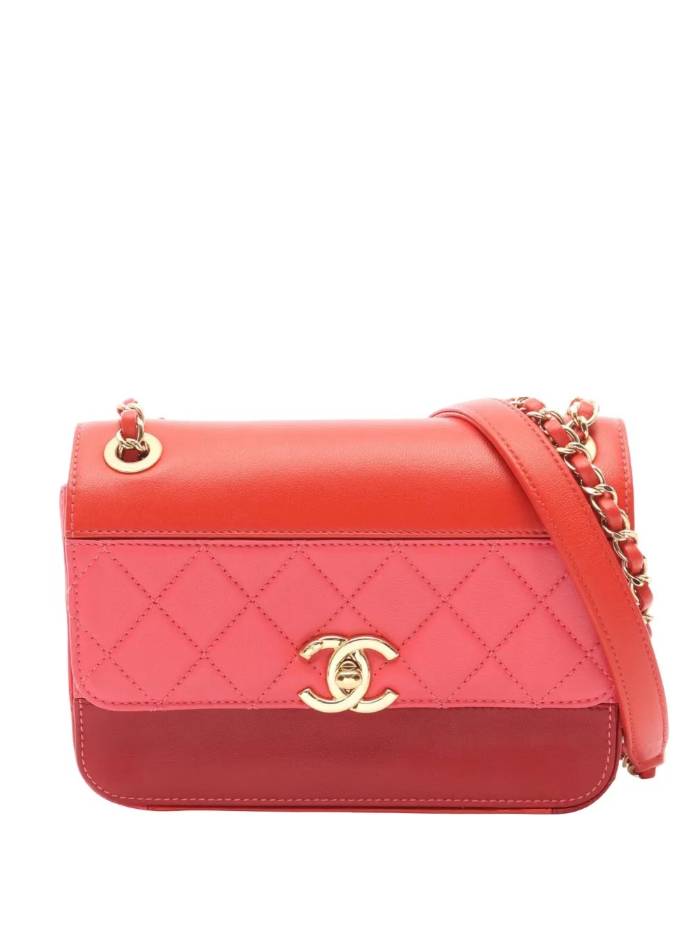2018 Lambskin Quilted Flap Clutch shoulder bag