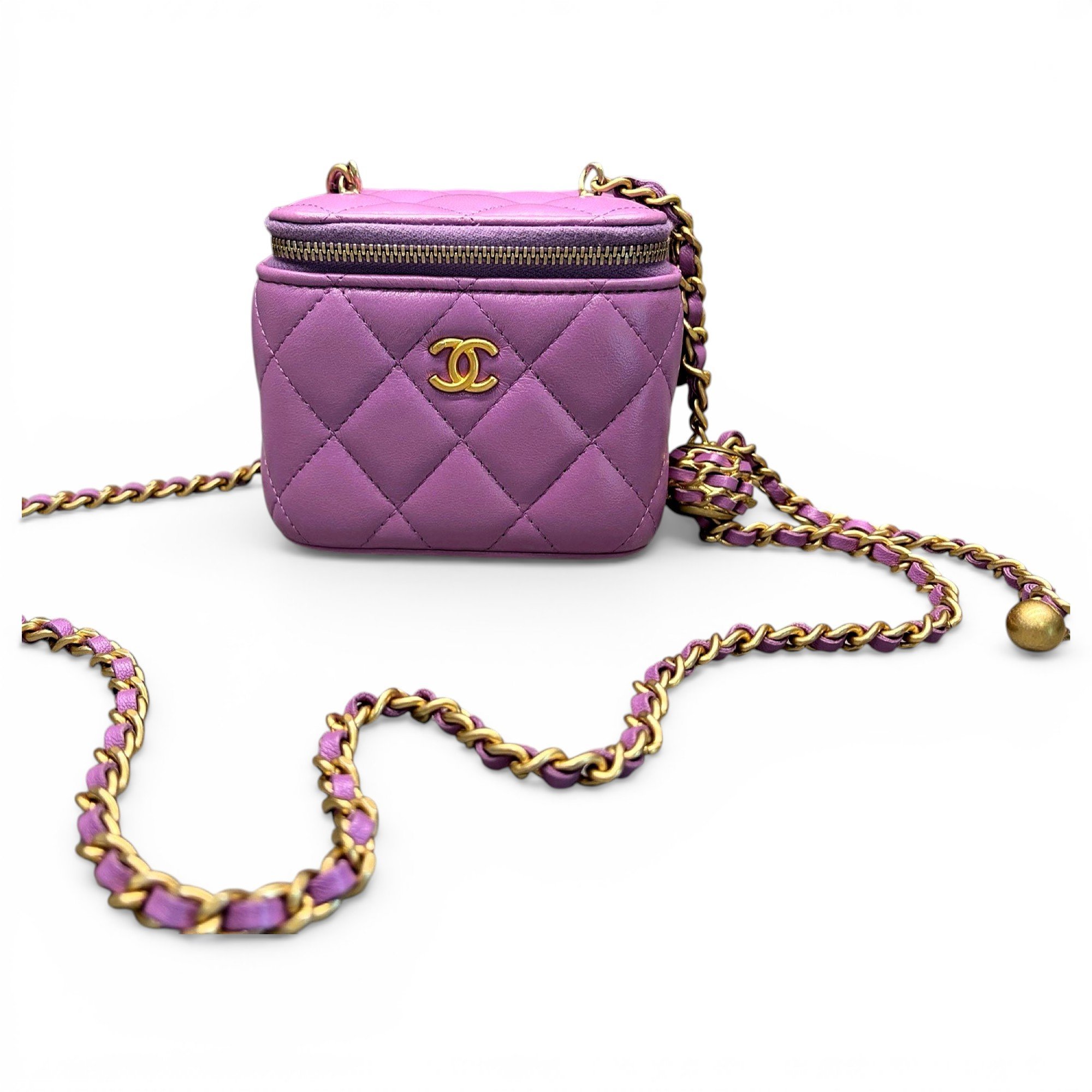 Vanity leather mini bag
