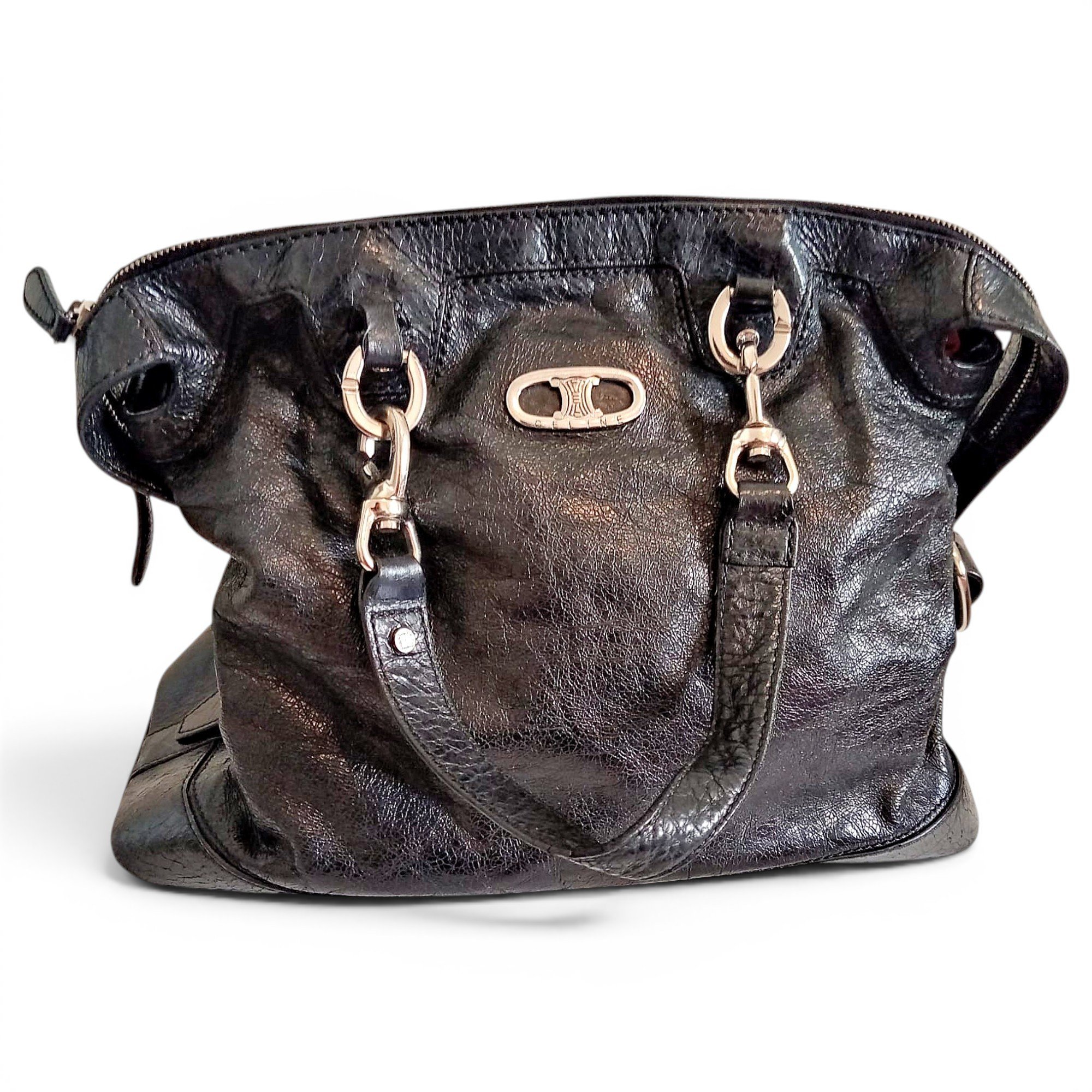 Leather tote