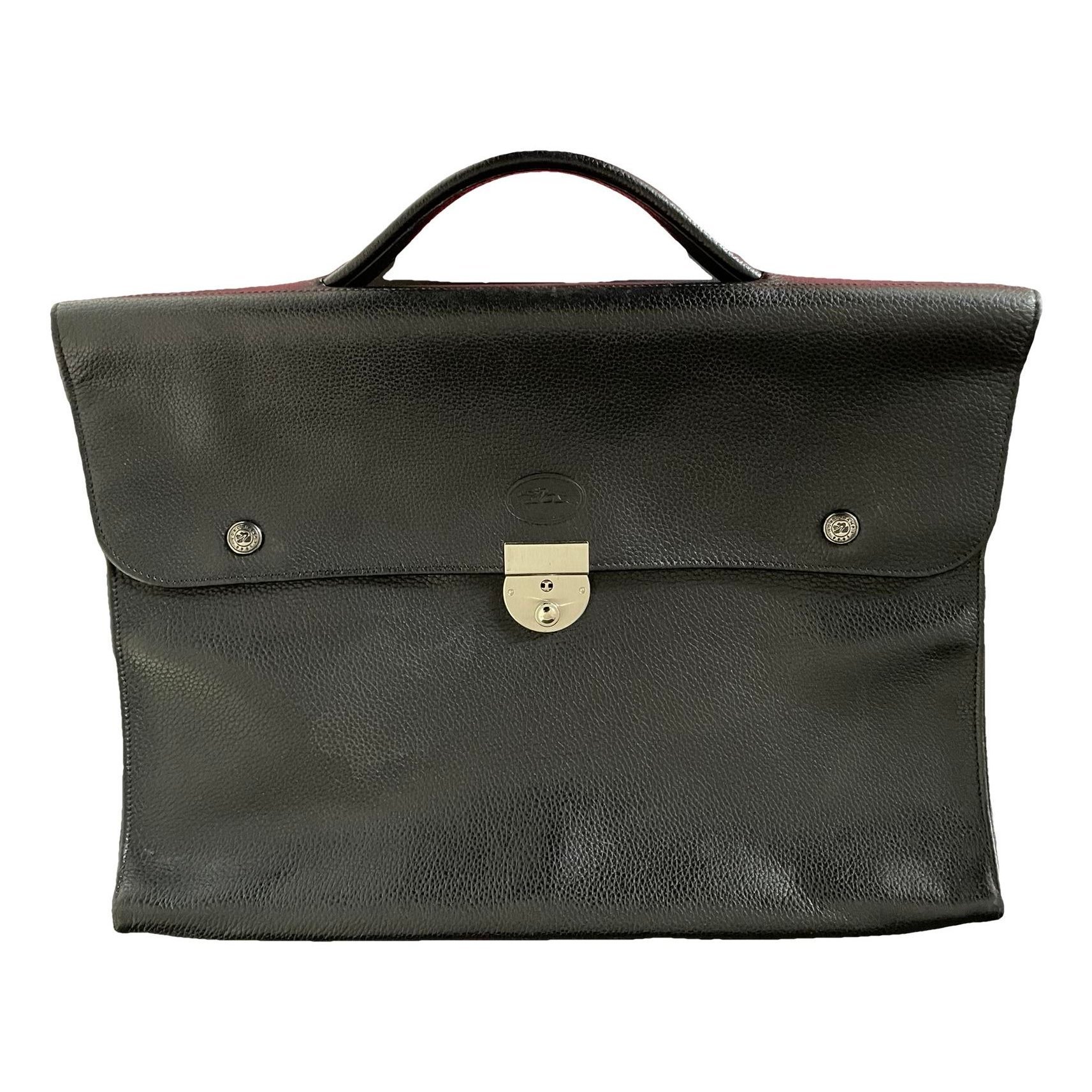 Leather clutch bag