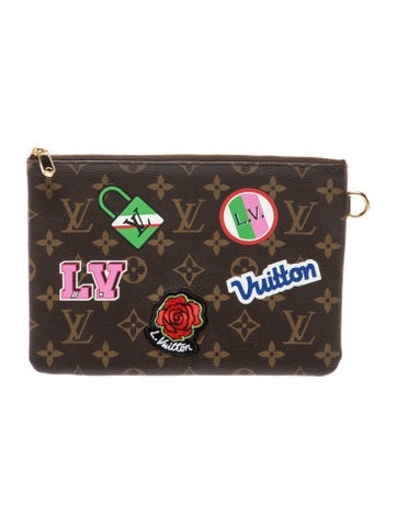 Coated Canvas Clutch
