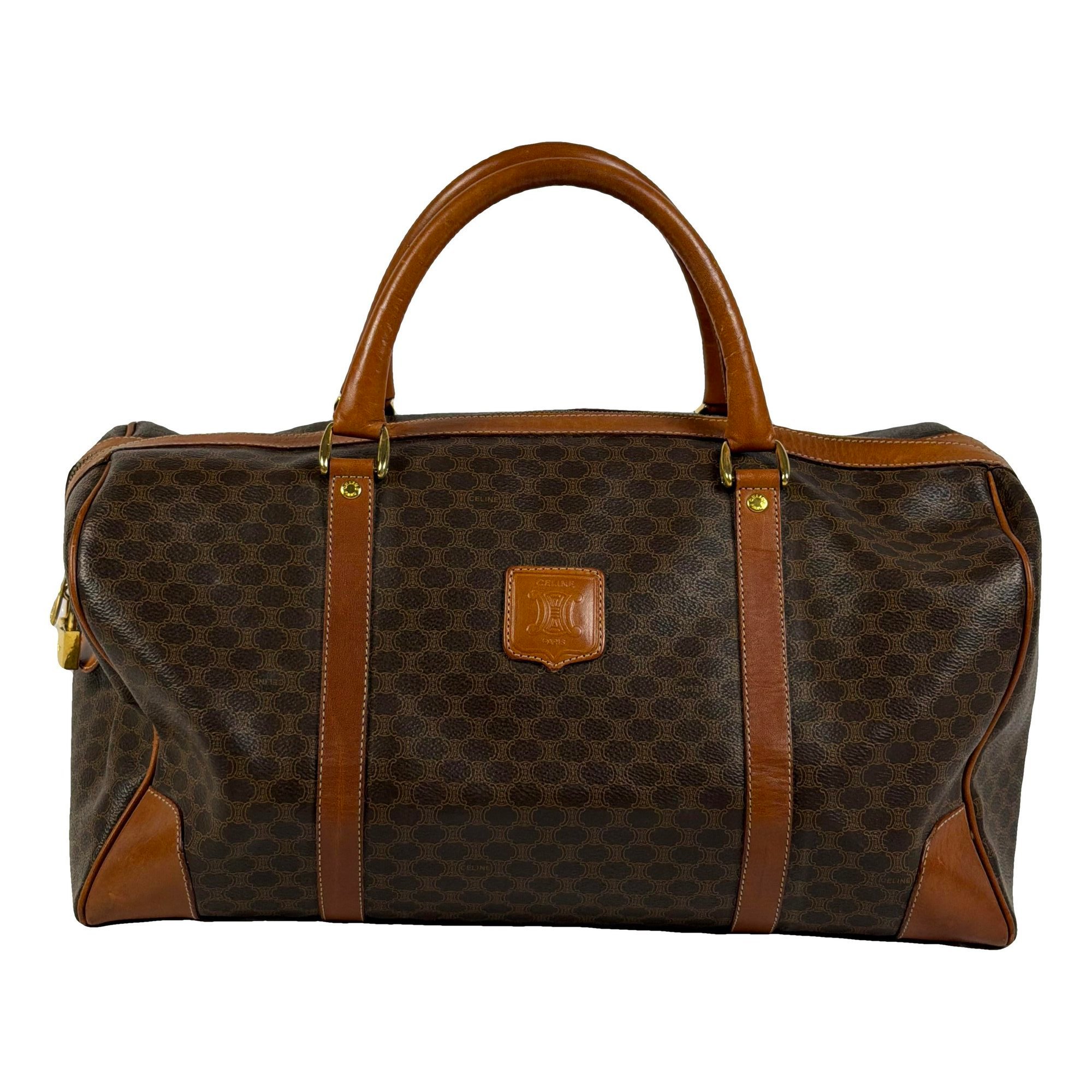 Leather travel bag
