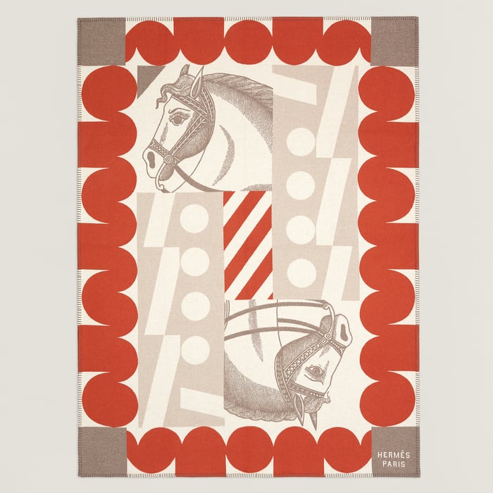 Rouge H Cheval Joker Blanket