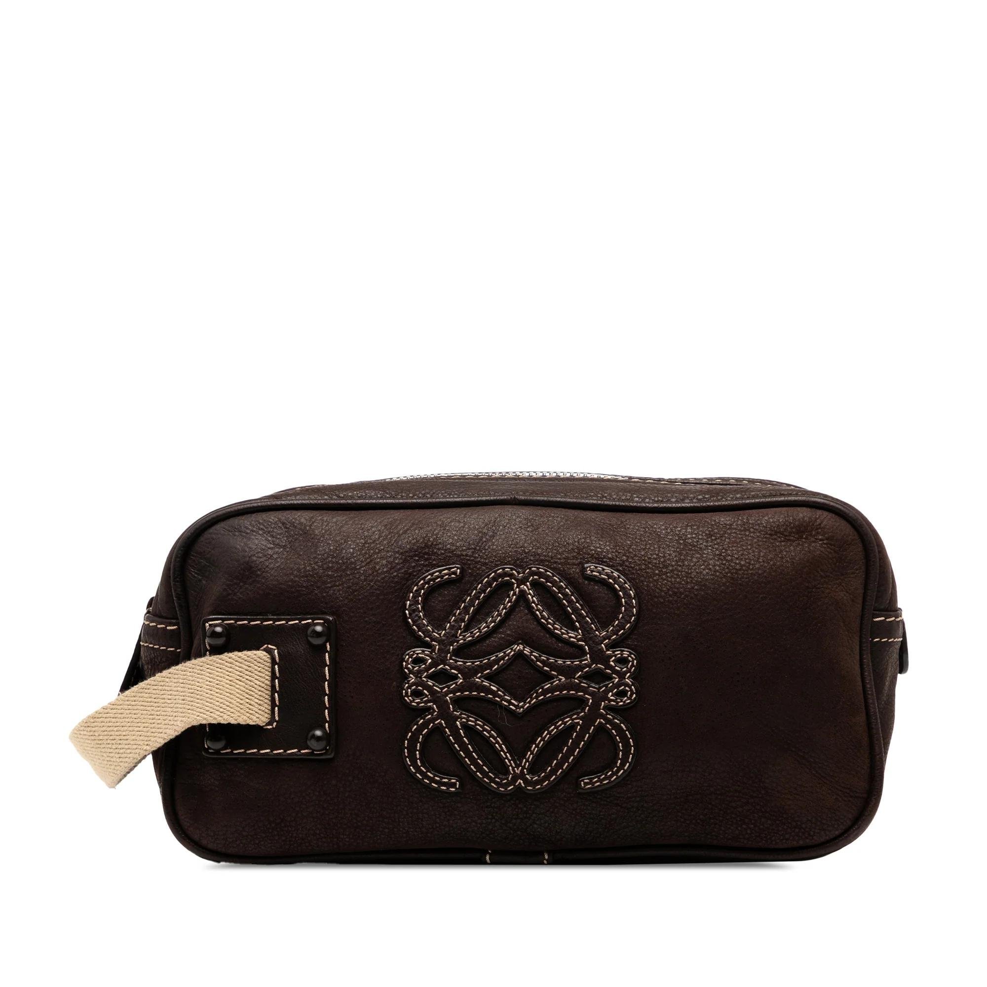 Anagram leather handbag