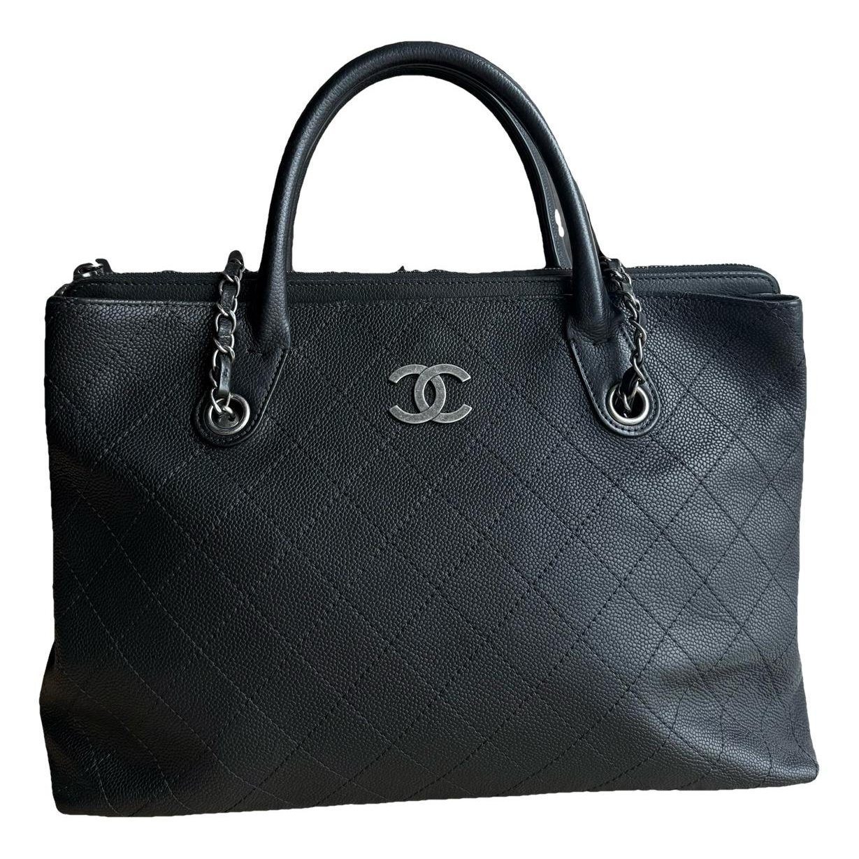 Executive leather tote
