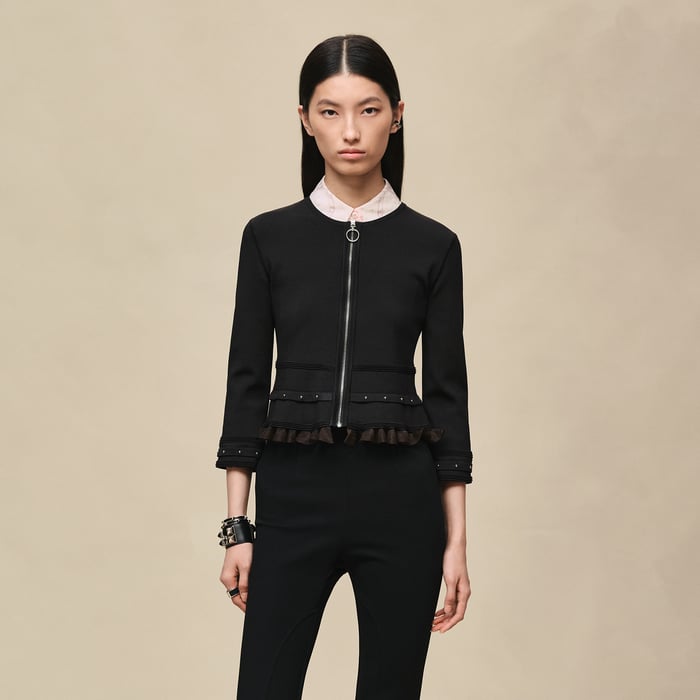 Noir Zipped Jacket