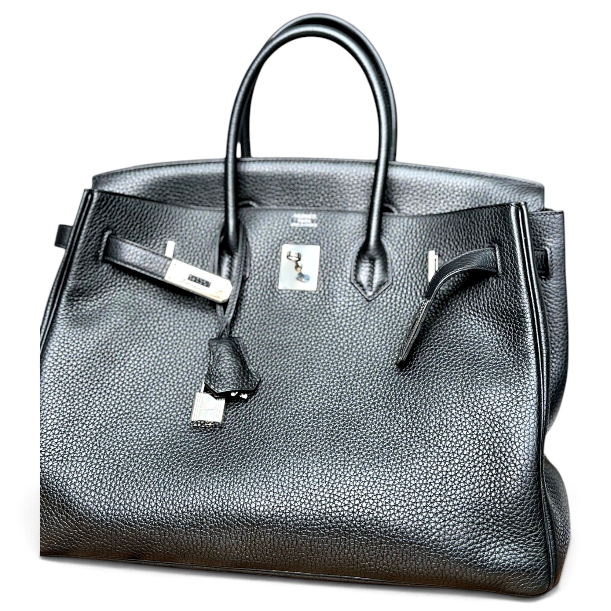 Birkin 35 leather handbag