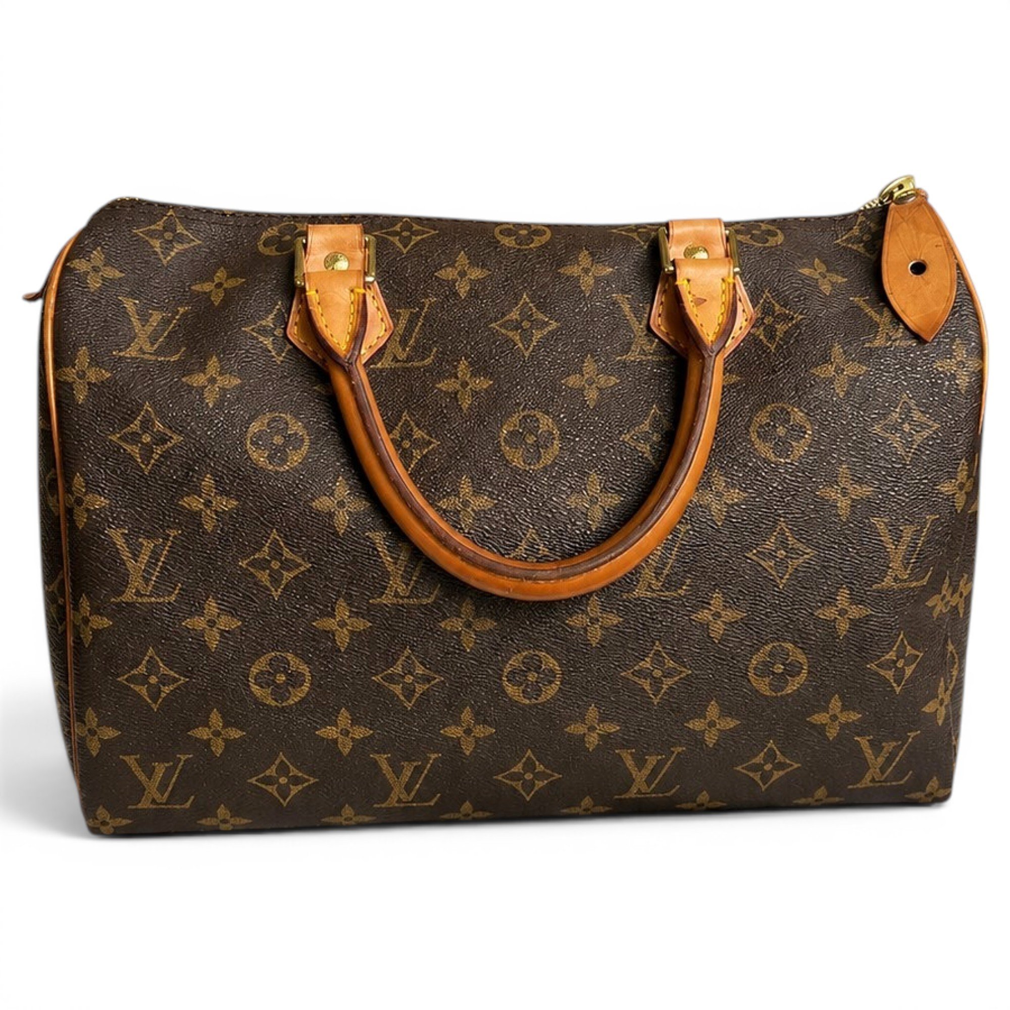 Speedy leather handbag