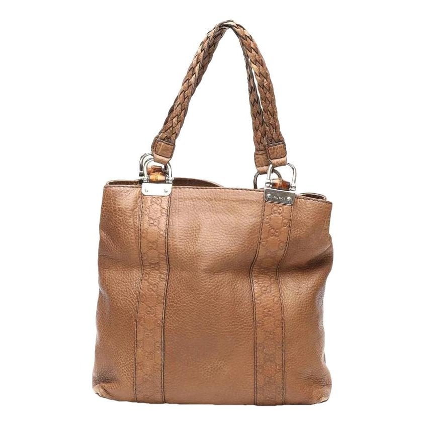 Bamboo leather tote