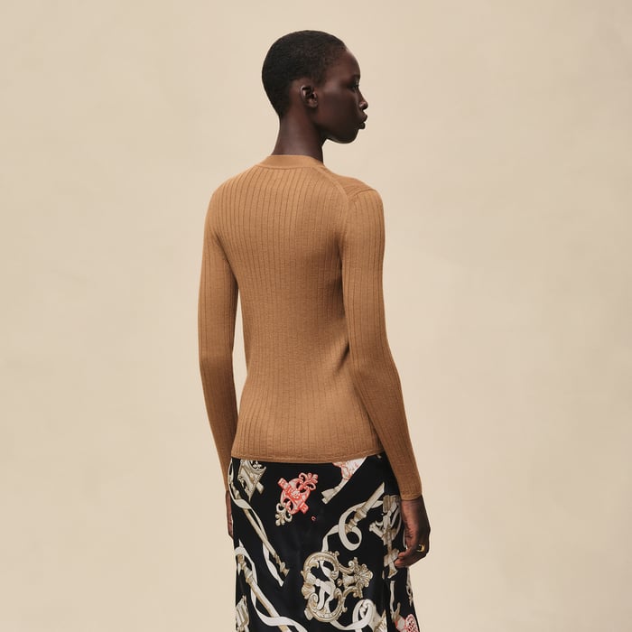Brun Mahogany Long-sleeve Cardigan