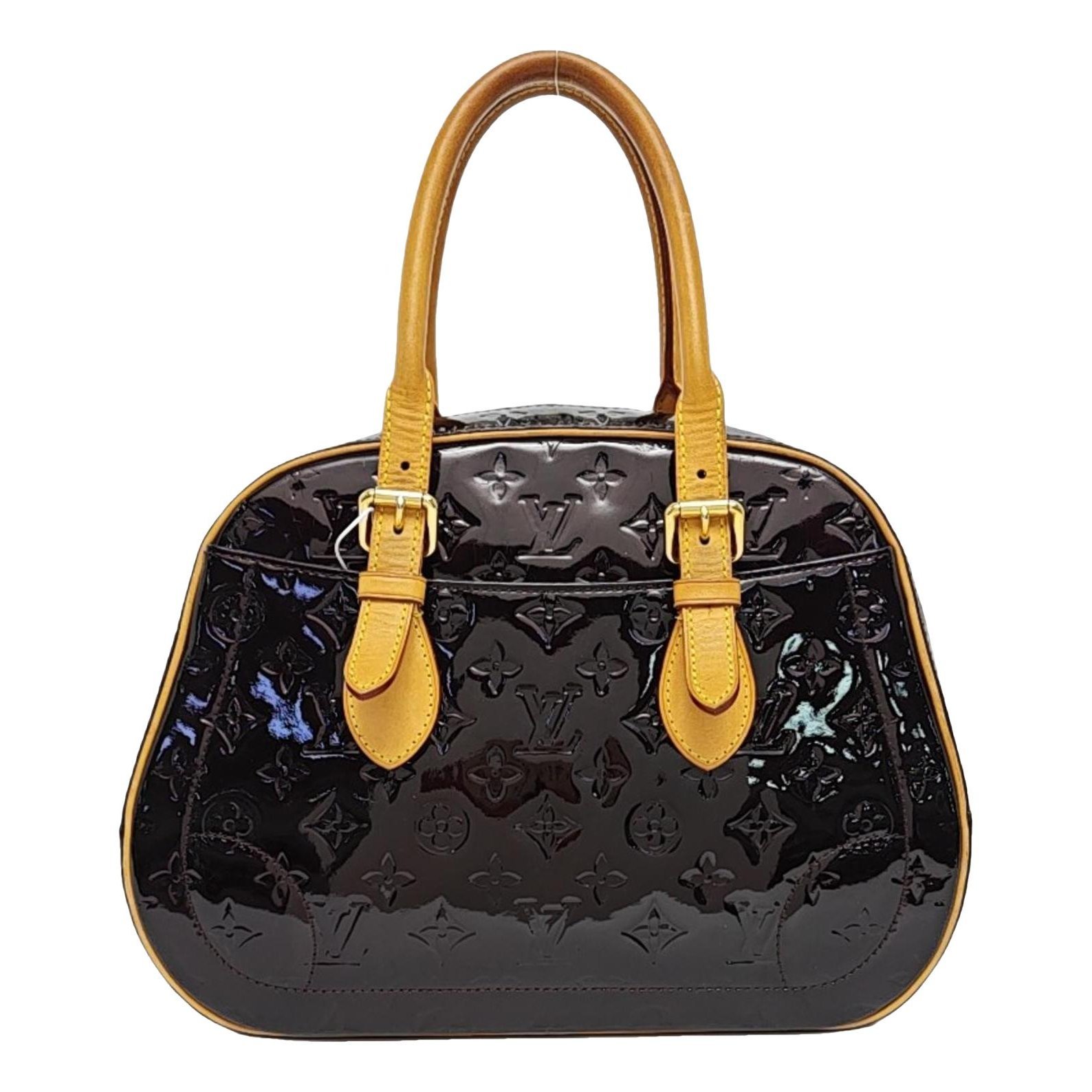 Patent leather handbag