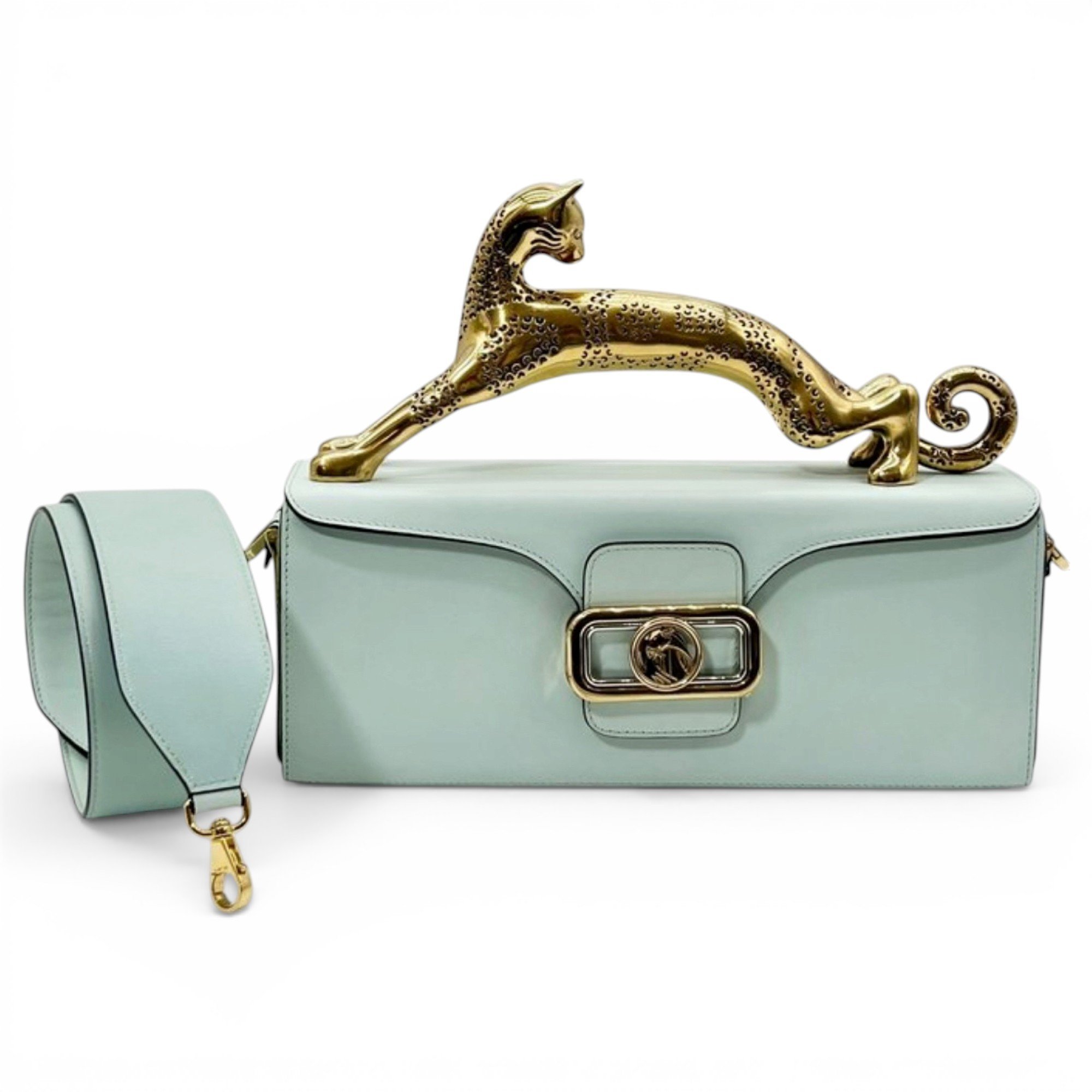 Pencil Chat leather handbag