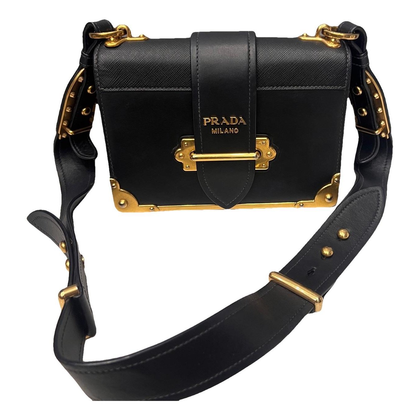 Cahier leather handbag