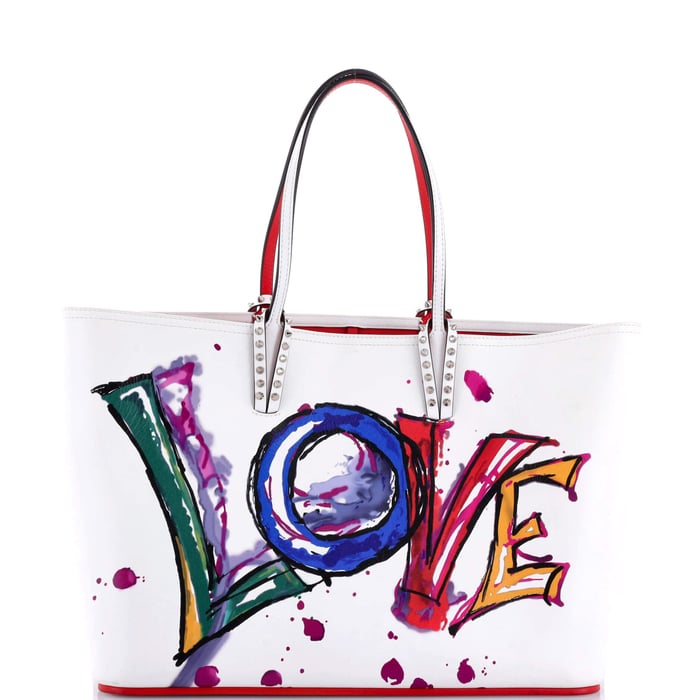 Christian Louboutin Cabata East West Tote Printed Leather Large