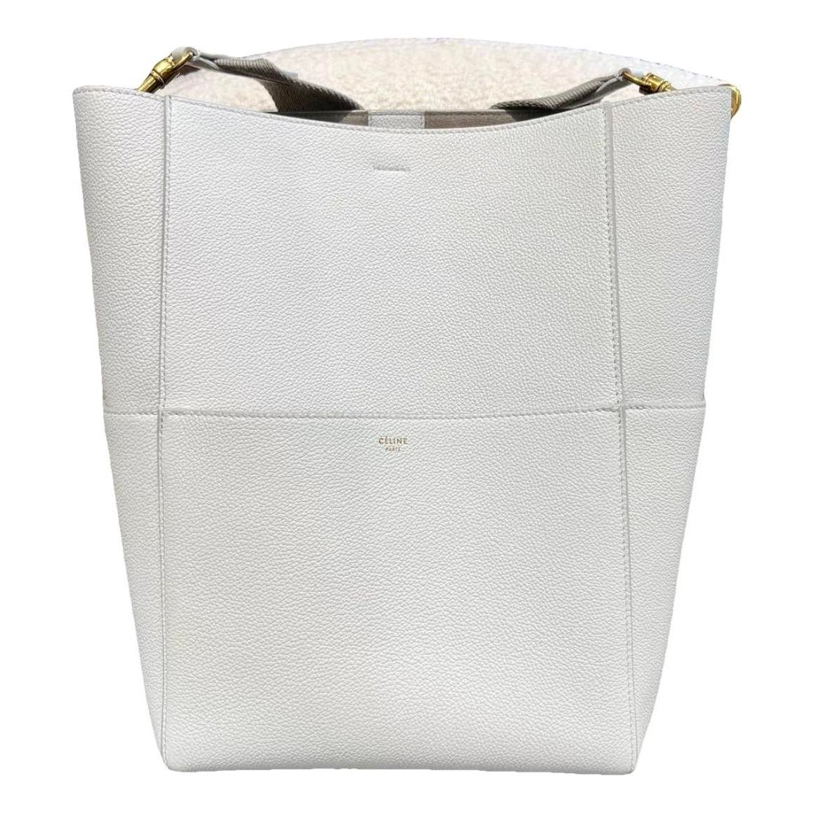 Seau Sangle leather tote