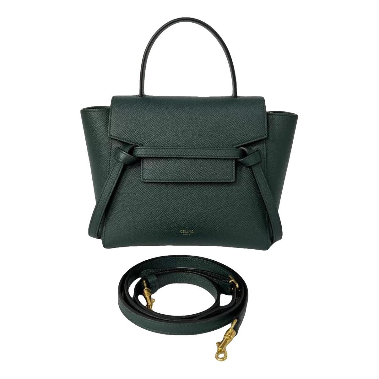 Belt leather handbag