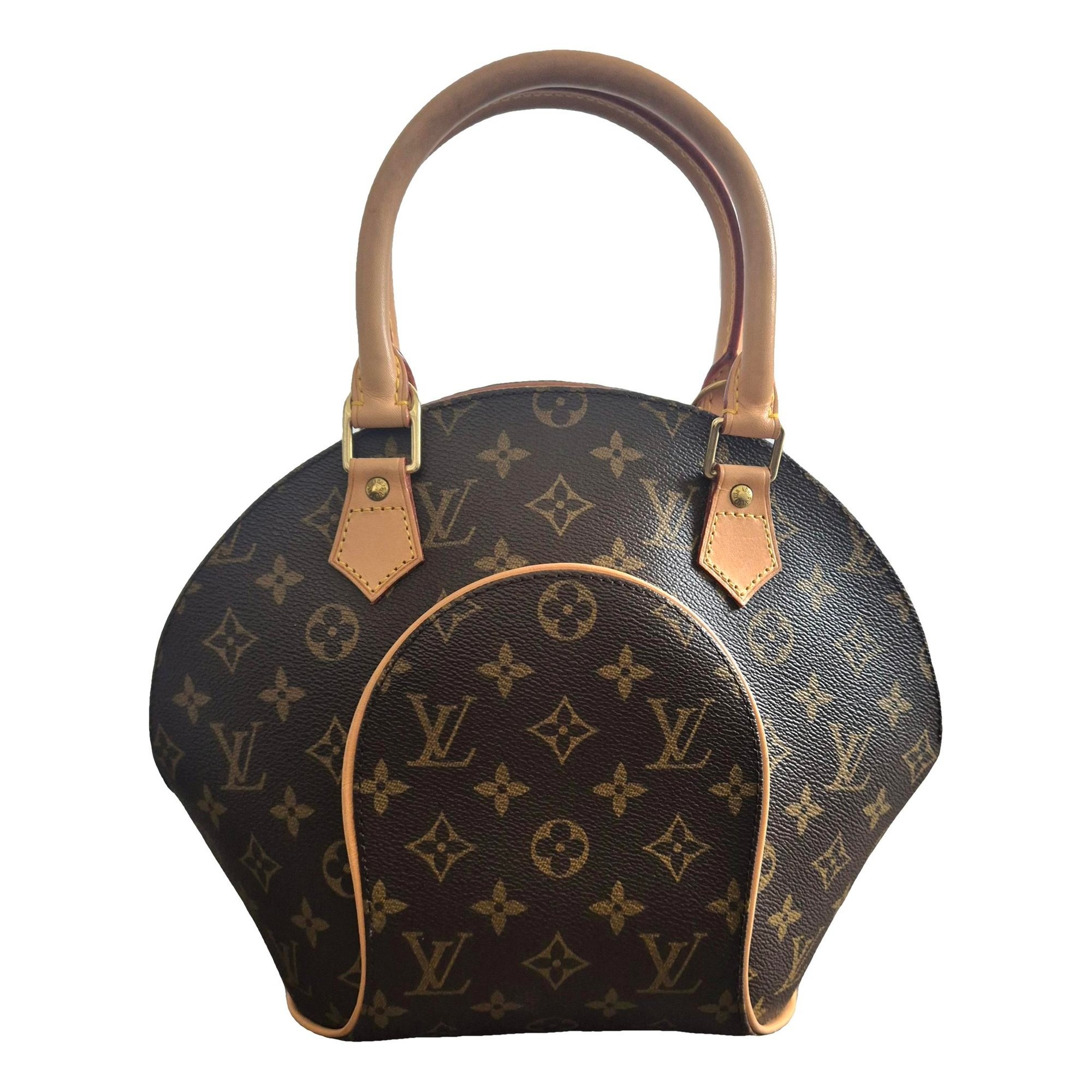 Ellipse leather handbag