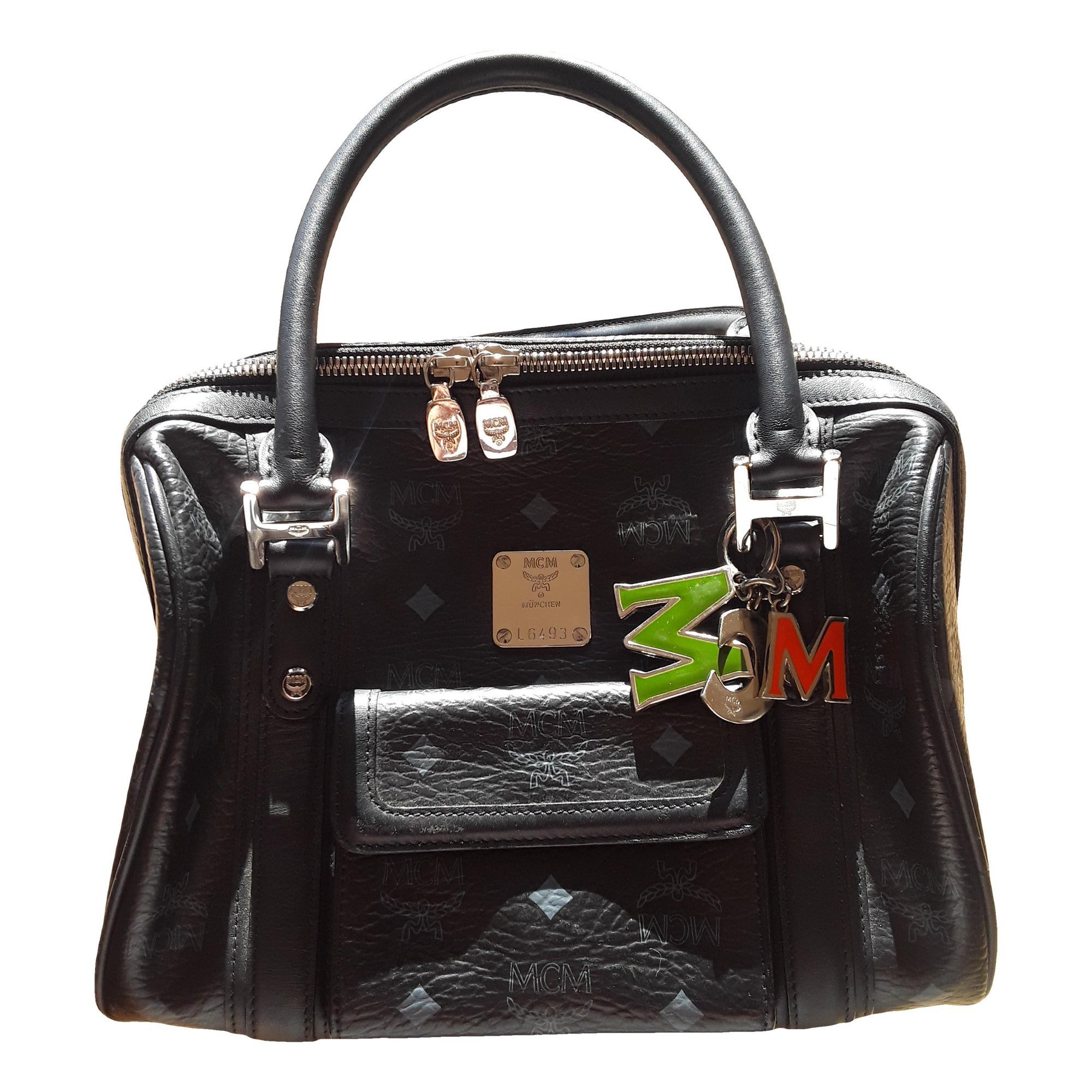Boston leather handbag