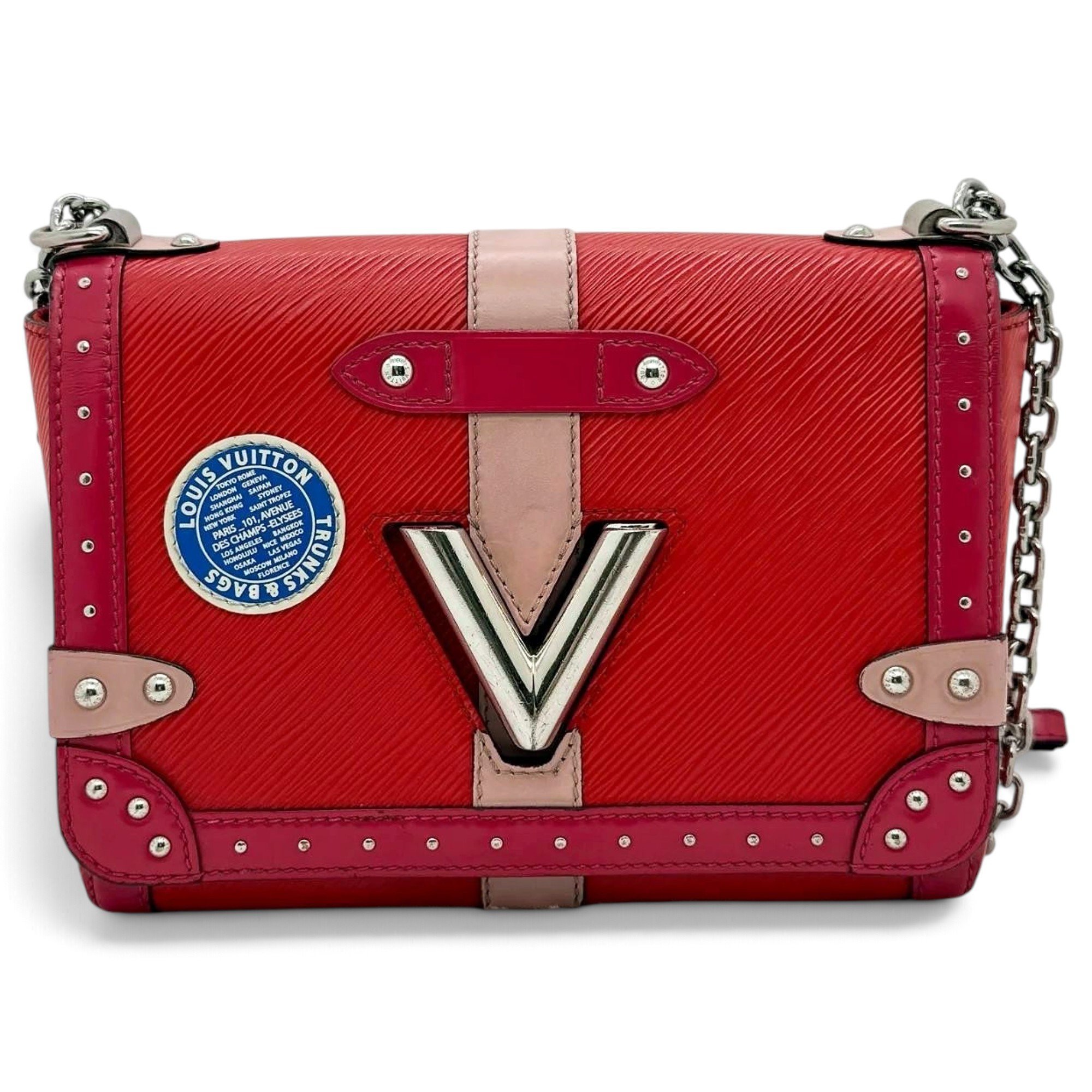 Twist leather handbag
