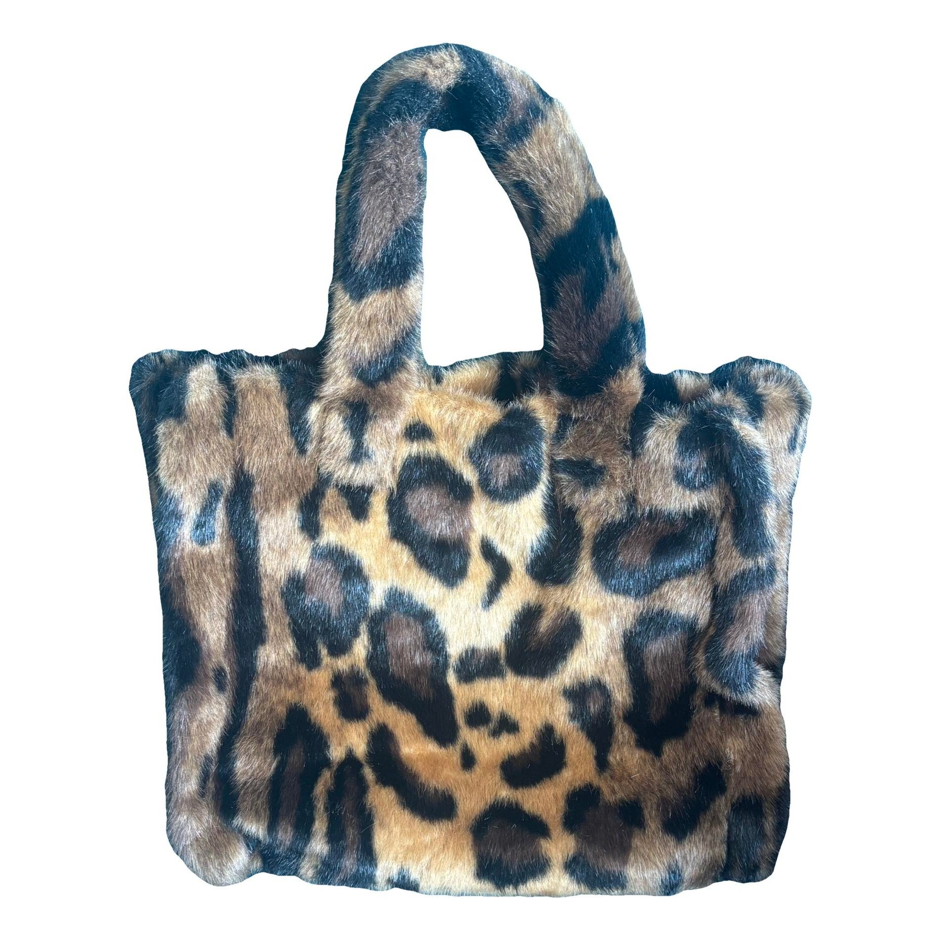 Faux fur handbag
