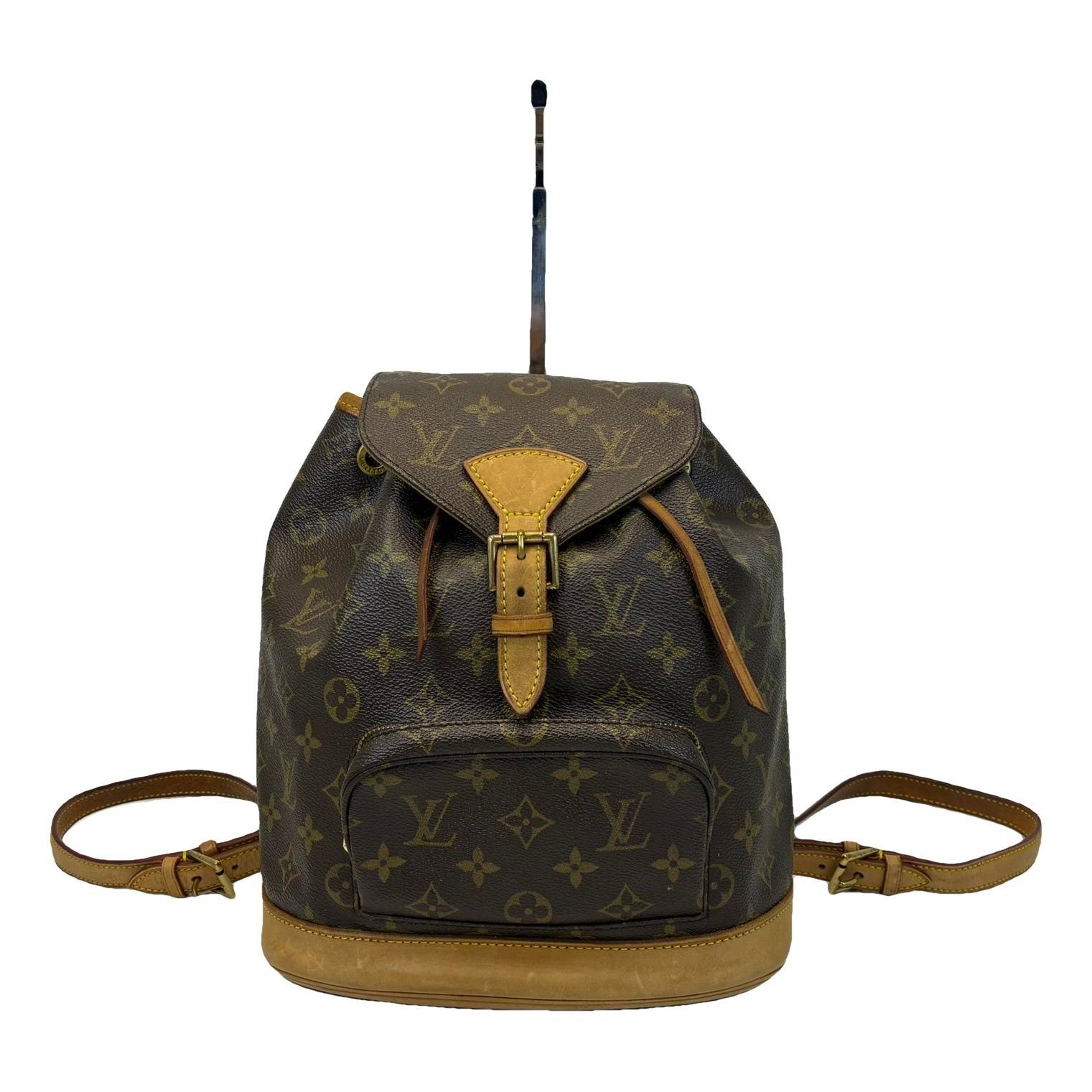 Montsouris Vintage leather backpack