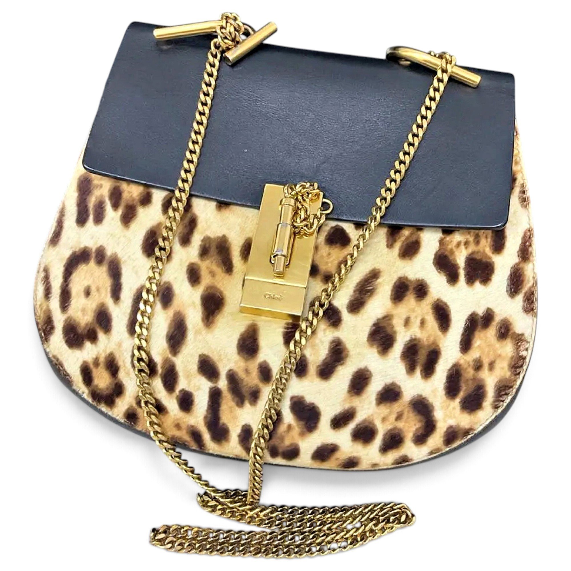 Drew leather handbag